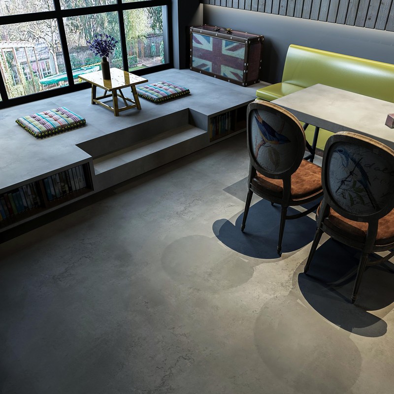 3yecao 24"×354" Dark Grey Black Vinyl Flooring Sticker