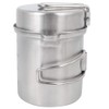 Outdoor Cookware Set, Stainless Steel Camping Pot Lightweight Camp Cookware