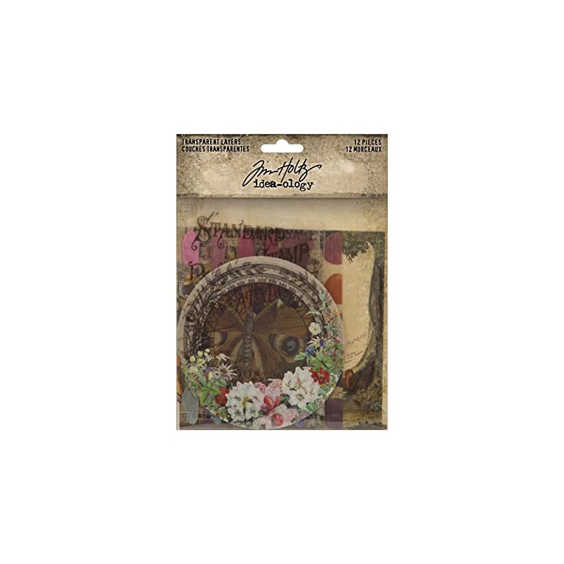 Tim Holtz - Advantus Idea-Ology Transparent Layers 12/Pkg Art Craft,
