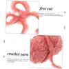 DOITOOL 2 Rolls Comfortable Crochet Yarn DIY Doll Crochet Yarn