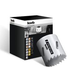 kwb HSS Bi-Metal Hole Saw, Diameter 40 mm, 8% Cobalt Alloy with Progressive Vario Teeth and High Precision for Versatile Uses