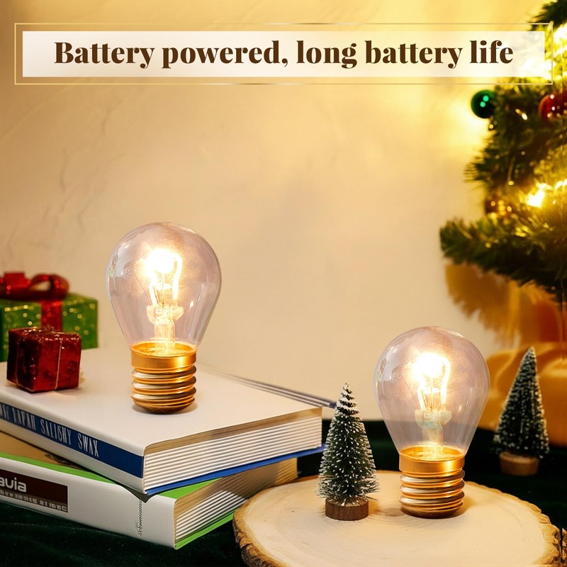 Aurelema 4.4 x 2.7 Inch Large Rechargeable USB Light Bulb
