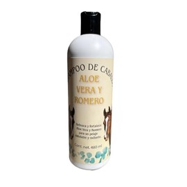 Genérico Zeus Shampoo, Aloe Vera y Romero para Caballos, Ideal Uso Humano, Creacimiento/Fuerza/Suavidad