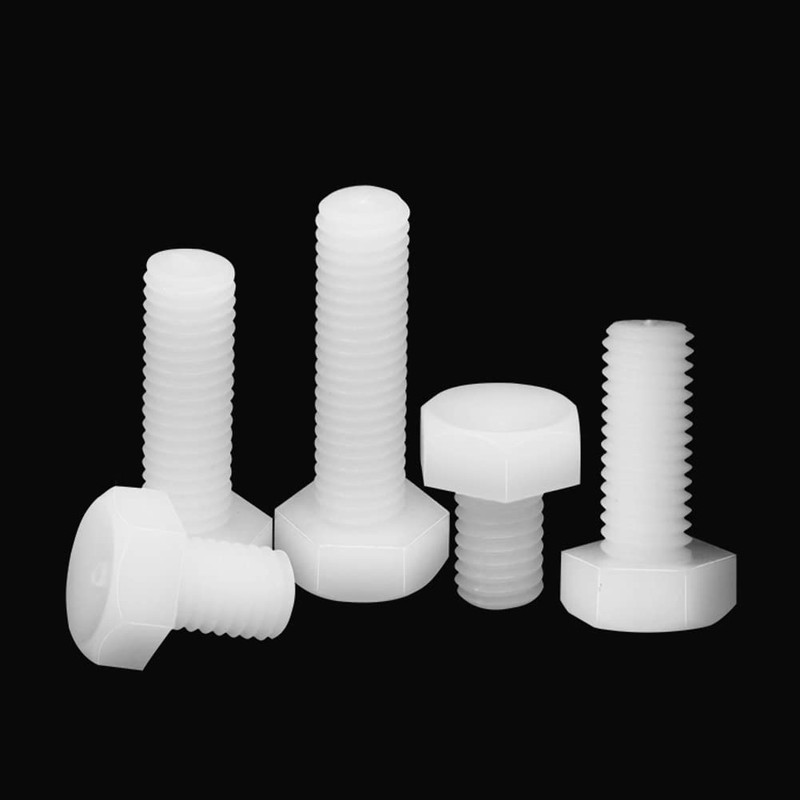 CONPHERON Plastic Hexagon Head Machine Screws M4 x 15 mm