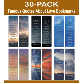 NewEights Love Bible Verses Sayings Bookmark Cards (30-Pack) – Bulk Gifts Bookmarkers – Stocking Stuffers for Bookworms, Book Readers, Men Women – Office Supplies – Inspiring Inspirational Sayings