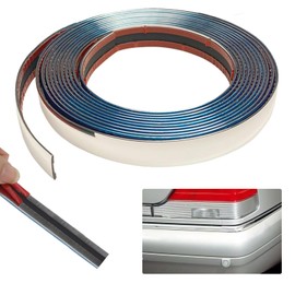VEGCOO Chrome Car Trim Trim - 10mm x 8m Car Body Window Exterior Decoration - With Glove