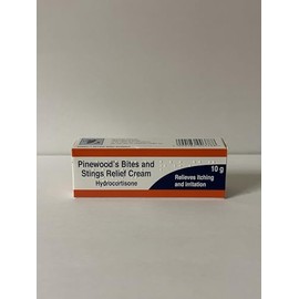 Pinewood's Bite & Stings Relief Cream - Hydrocortisone 1% w/w (10 x 10g Tube) GSL
