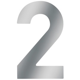 Meister Stainless Steel House Number, 3D Design, Easy Readability, Individual Combination Options - Labelling - Marking - Front Door - House Wall - Garden Gate, 424017