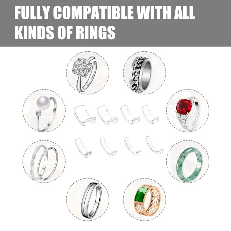 Pack of 24 Ring Reducers Invisible Ring Size Adjuster Invisible