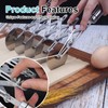 Dough Cutter with 5 Wheels, 5 Wheel Pizza Cutter, Multi-Round