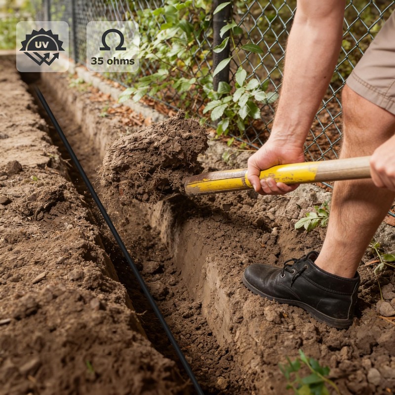BEIYI 12 ½ Gauge Eeletric Fence Double Insulated Underground Wire,