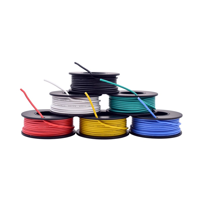 22AWG Silicone Hook Up Wire (OD: 1.7 mm) - 22