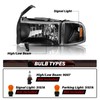 Bingbingmotor BRYGHT Headlight Assembly Fit for 94-01 Dodge Ram 1500