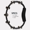 Meinl TMT1BK Hand Tambourine and Steel Jingles - Black