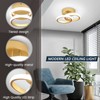 EIDISUNY LED Ceiling Light Modern Ceiling Lamp Silver Round Simple