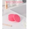 METUUTER 50-Count Compressed Facial Sponges for Estheticians- 100% Natural Cellulose