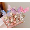Flower Telephone Wire Hair Bands Rose Flower Hair Ties with