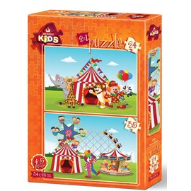 Art Puzzle Art Kids Circo y Feria 2 Rompecabezas 24 +35 Piezas 4491