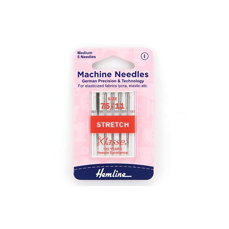Hemline Machine Needles - Stretch 75/11 (Fine)
