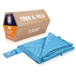 TREK & FIELD Outdoor Blanket - Wind & Water-Resistant, 54” Large Stadium Blanket for The Lower Body, Perfect for Sports, Outdoor Events, Camping & Travel, Soft & Warm Polyester - Small/Medium Size