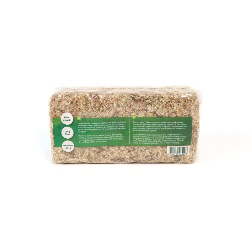 Sphagnum Moss for Terrarium and Orchids from Chile 150 g