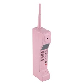 Leopacat Brick Cell Phone Ornament, Retro Model 80s 90s Vintage Ornament Cellular Simulation Photographic Props Stylized Ornaments, for Home Living Room Decor Desktop Decoration Unique Gift Kids(Pink)