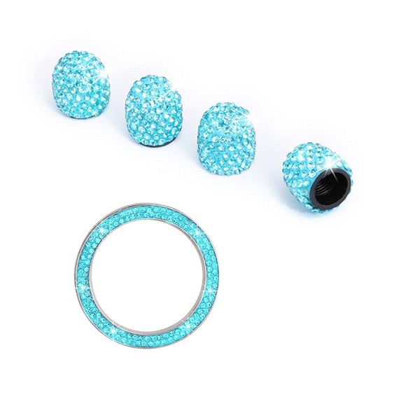 Valve Caps Valve Cover, Bling Crystal Diamond Glitter Rhinestone Universal