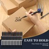 Thenshop 300 Pack Black Permanent Markers Bulk - Fine Point