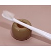 ONLYKXY 1pcs Mini Ceramic Toothbrush Base Holder Single Stand Ring