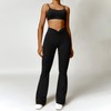 ABOCIW Workout Sets for Women 2 Piece Twist Back Scoop