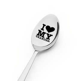 Grandma Gigi Mothers Day Gifts from Grandchildren I Love My Grandma Spoon Gifts for Granny Grammy Birthday Gifts for Grandmother Nana Retirement Gifts for Grandma Coffee Tea Spoons