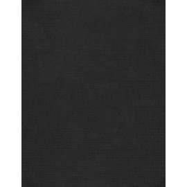 LUXPaper 8.5" x 11" Paper | Letter Size | Black Linen | 80lb. Text | 50 Qty