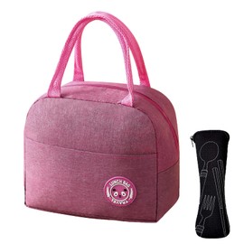 WITERY Insulated Lunch Bag with Cutlery Bag Large Cool Bag Leak-Proof Thermal Lunch Tote Bags for Men Kids Picnic Camping School Work