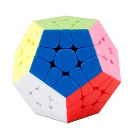 OJIN Mr.M 12 Surface 3x3 Megaminx M Dodecahedron Cube Gigaminx Megaminx Frosted Surface Smooth Twist Puzzle Cube Puzzle With One Cube Tripod(Stickerless)