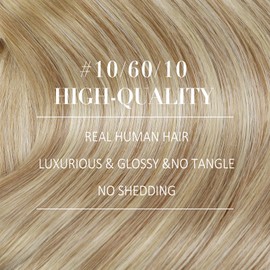 YoungSee 12InCH 80G 7Pcs Clip in Hair Extensions Brown Balayage Hair Extensions Clip ins Golden Brown Ombre Short Double Weft Lace