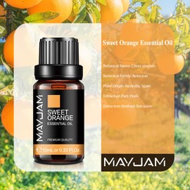 MAYJAM Essential Oil Sweet Orange 10ml Aroma Oil Essential Oil 100% Natural Gift