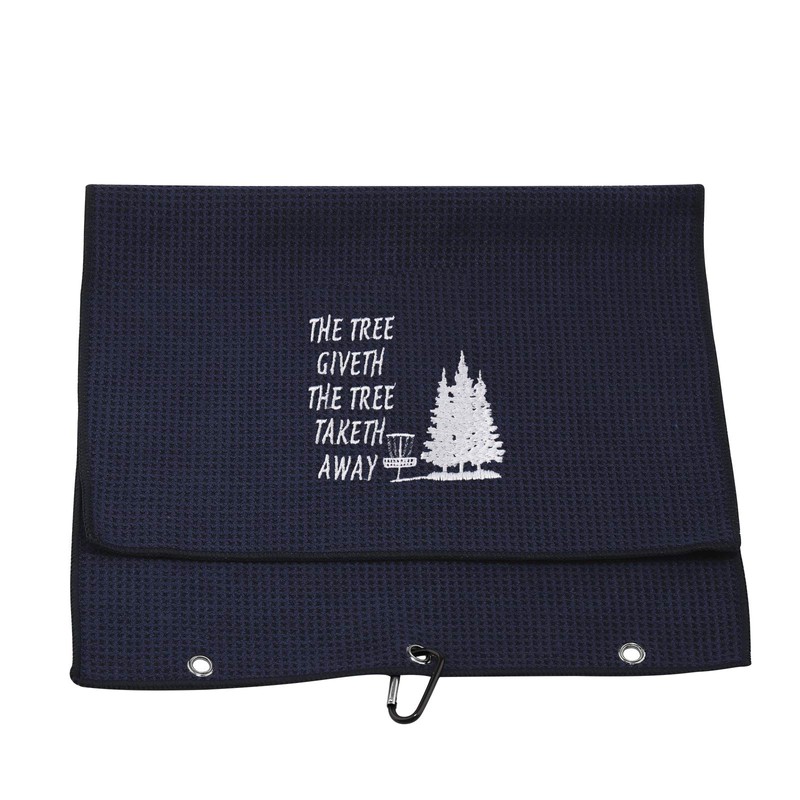Disc Golf Towel The Tree Giveth The Tree Taketh Away