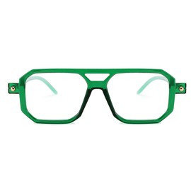 FEISEDY Vintage Square Blue Light Blocking Glasses Women Men 70s Flat Aviator Glasses Computer Anti Glare B0062