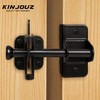 KINJOUZ Self Locking Gate Latch for Wooden Fence, Heavy Duty