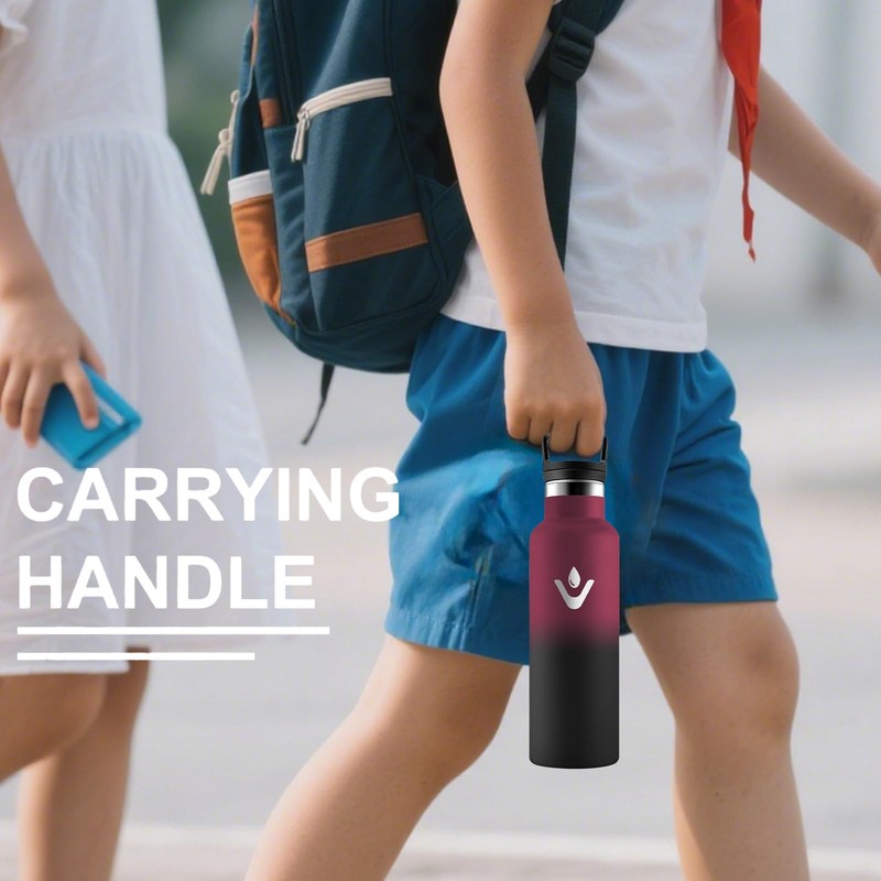 Grsta Stainless Steel Drinking Bottle, 500 ml, Leak-Proof, BPA-Free Drinking