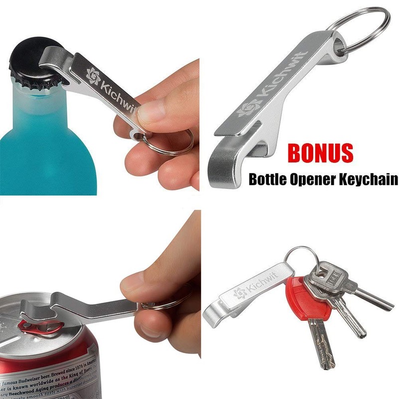 Kichwit Jar Opener for Arthritis, Stainless Steel Jar Lid Opener,