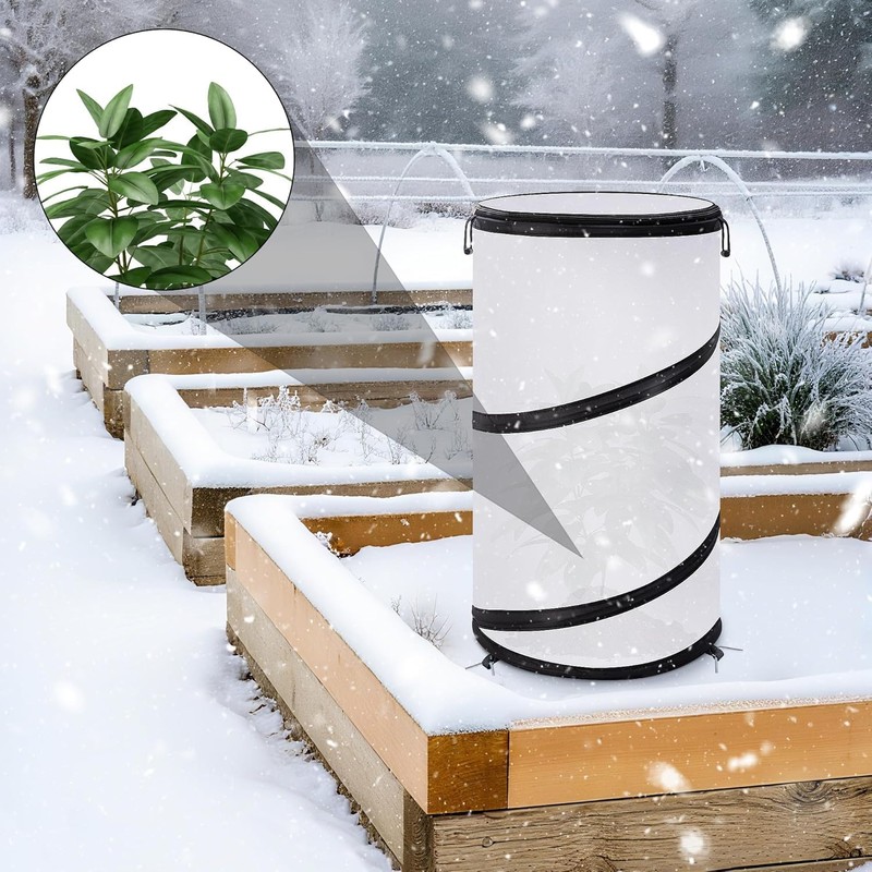 3 Pcs Pop Up Winter Frost Plant Cover, Garden Plants