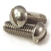 Stainless Steel Round Slotted Machine Screws, 2BA x 1 inch,