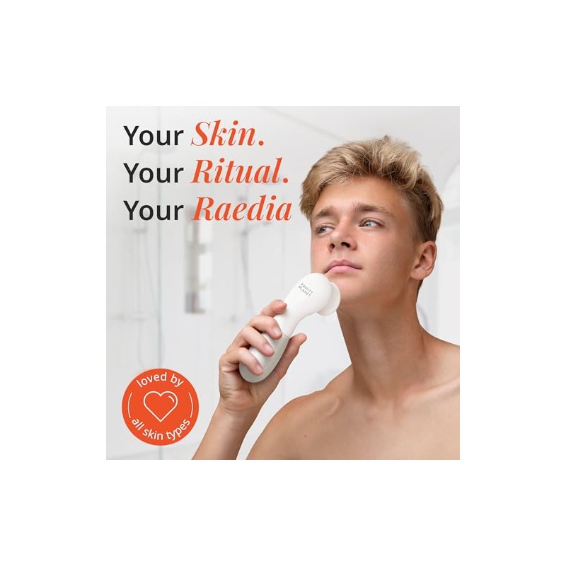 Vanity Planet Planet Cepillo de Limpieza Facial Raedia - Blanco/Gris