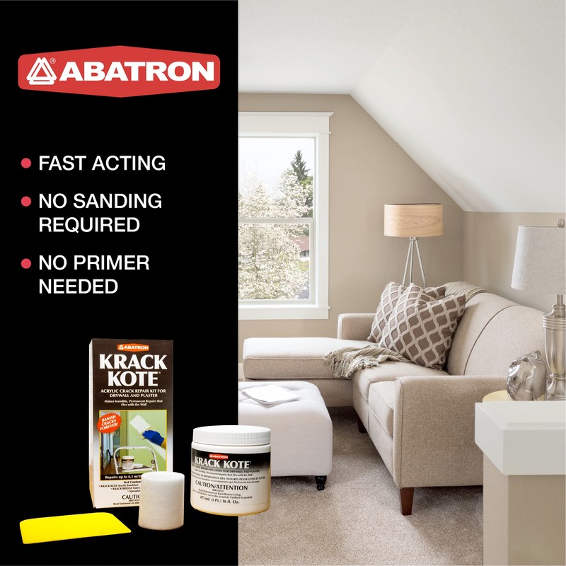 Abatron Krack Kote - Drywall and Plaster Repair Kit with