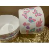 New Tupperware UNIQUE Butterfly & Flowers Theme Ilumina StacknStore Set
