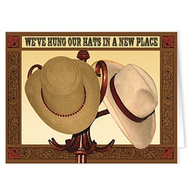 Stonehouse Collection | Western Theme Moving | New Address Boxed Note Card | 10 cards & 10 envelopes (Standard)