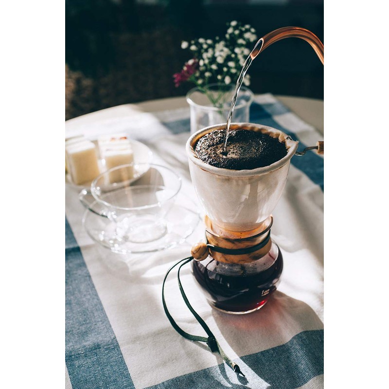 HARIO DPW-3 Nel-Drip Pot, Wood Neck, For 3-4 Cups