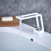 Beelee Bathroom Faucets White：Vessel Sink Faucet Single Handle 1-Hole Faucet