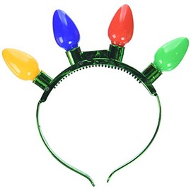 DM Merchandising Lighted Jumbo LGT Headband, 1-Pack, Multicolored